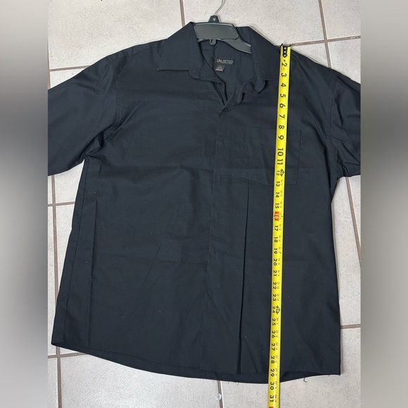 Unlisted Black Men button shirt long‎ sleeve size Large - Picture 5 of 6